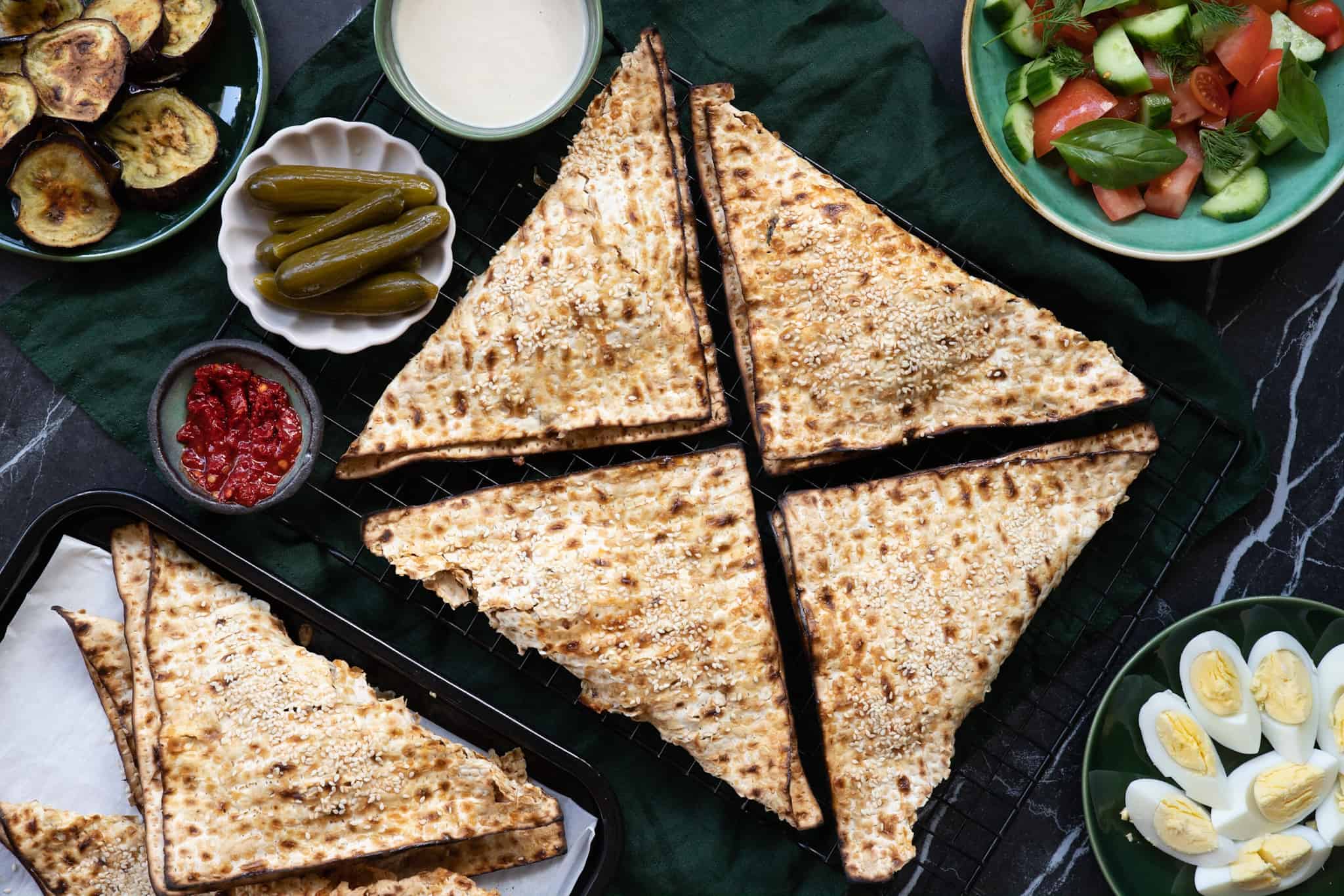 בורקס מצה ״סביח״ כשר לפסח - קובי אדרי