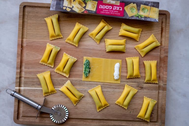 תמונה ראשית רביולי דופיו ברוטב חמאת לימון